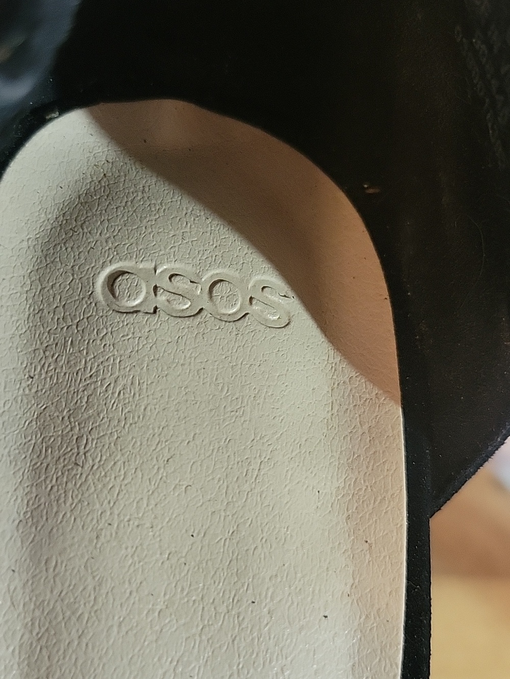 ASOS  Black Patchwork Chunky Platform Heels - Picture 10 of 16